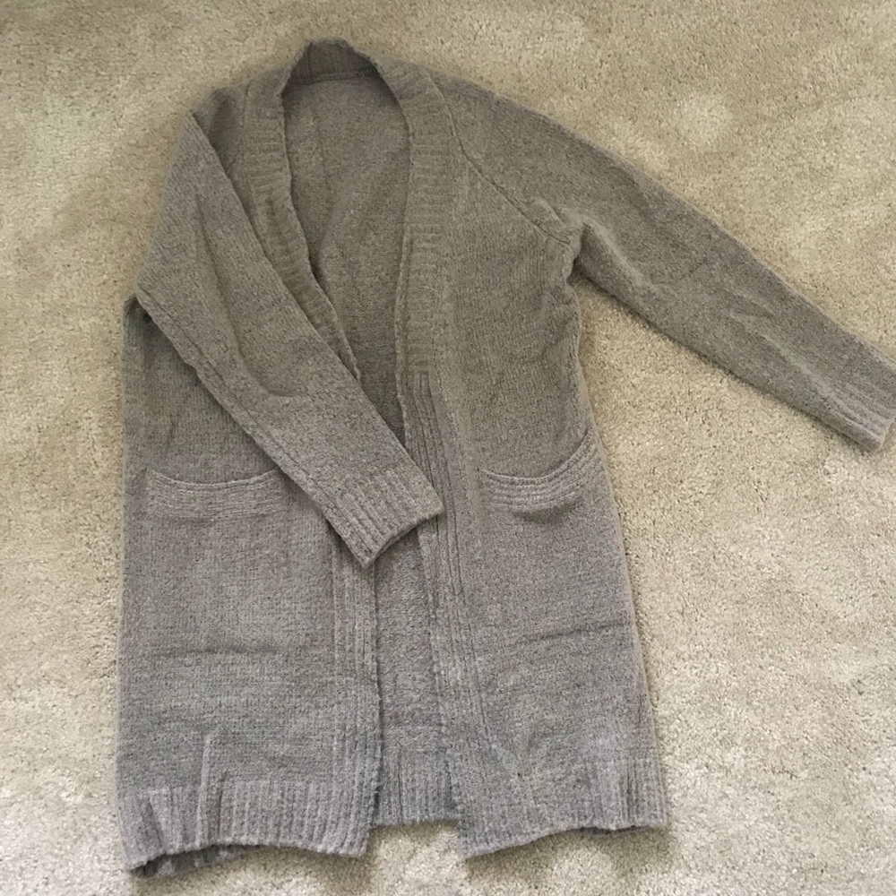 Long winter cardigan